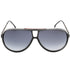 Carrera Grey Shaded Lens Red Detail Black Sunglasses One Size